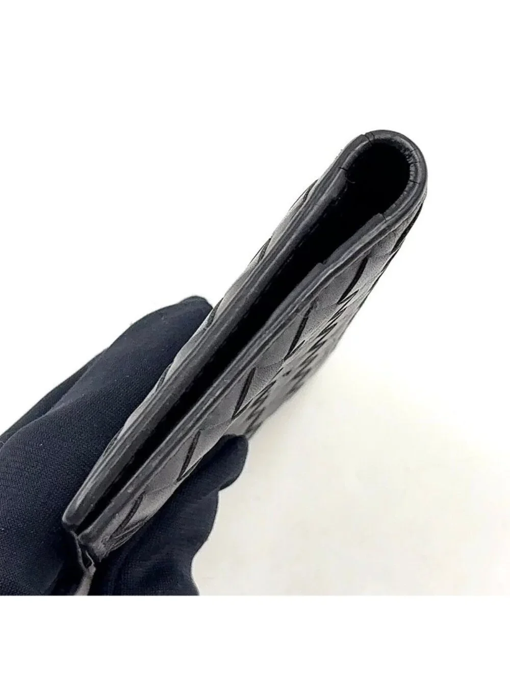 Bottega Veneta Intrecciato Leather Black Card Case